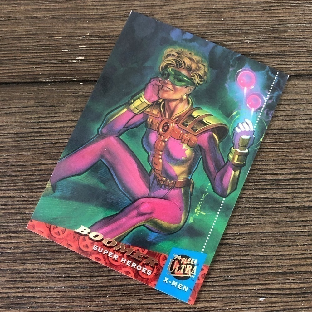 X-men ’94 Fleer Ultra trading card: Boomer (Super Heros) #24